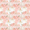 PASTEL PUMPKINS AND FLOWERS (PUMPKIN GARDEN) - Cotton woven fabric
