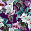 EXOTIC ORCHIDS PAT. 4 - Waterproof woven fabric