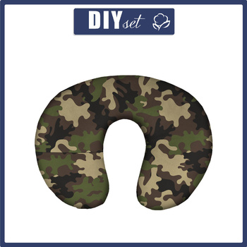 NECK PILLOW - CAMOUFLAGE OLIVE - sewing set