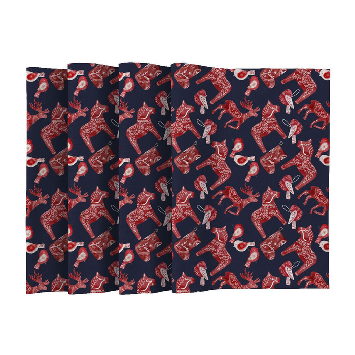 SERVIETTEN UND TISCHLÄUFER - WINTERTIERE m. 2 (NORDIC CHRISTMAS) - Nähset