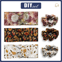 HEADBAND AND HAIR ELASTIC 3KPL - PATTERN 8 - sewing set 4-8