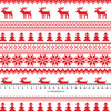 REINDEERS PAT. 2 / red - looped knit 