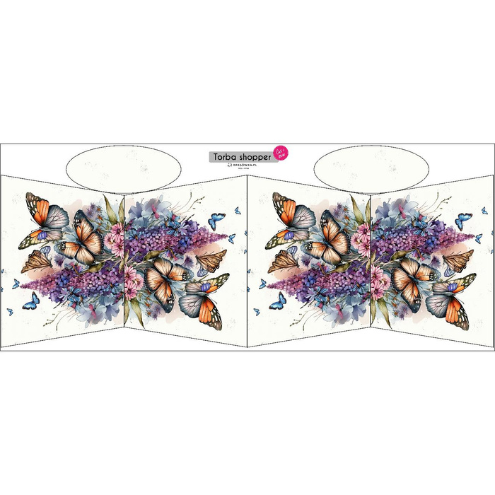 NÁKUPNÍ TAŠKA - BEAUTIFUL BUTTERFLY VZ. 1 - Sada šití