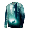 BASIC HERREN SWEATSHIRT (OREGON) - MISTY WOLF - Nähset XL