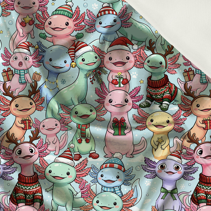 CHRISTMAS AXOLOTL - Satin