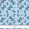 COWS IN THE SPACE (SPACE EXPEDITION) / ACID WASH LIGHT BLUE - looped knit fabric