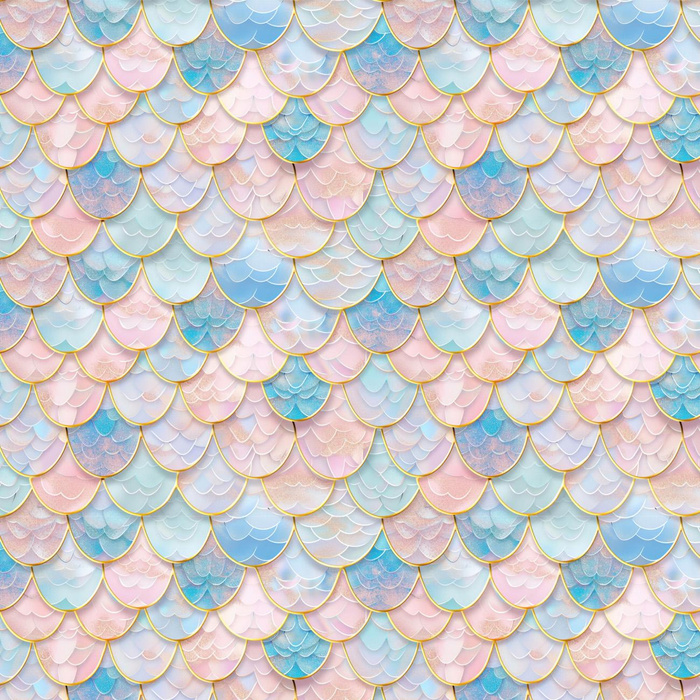 FISH SCALES wz. 2 - looped knit fabric