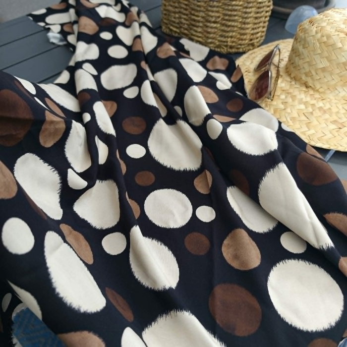 DOTS - viscose woven fabric
