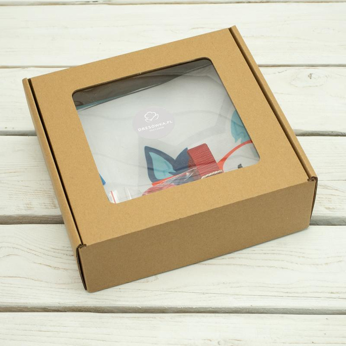 PANEL NA SASZETKĘ - PIES W OKULARACH (J'adore Paris) / aqua