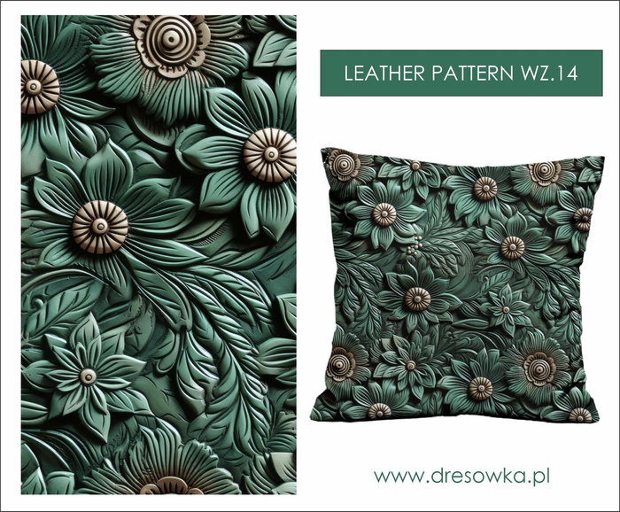 Leather Pattern wz.14- single jersey s elastanem ITY