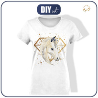 DAMEN T-SHIRT M - PFERD m. 4 - Single Jersey M