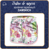 Damen Badeshorts - KOLIBRIS UND BLUMEN S
