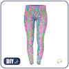 LEGGINSY SPORTOWE - NEONOWA SKÓRA WĘŻA WZ. 1 - L