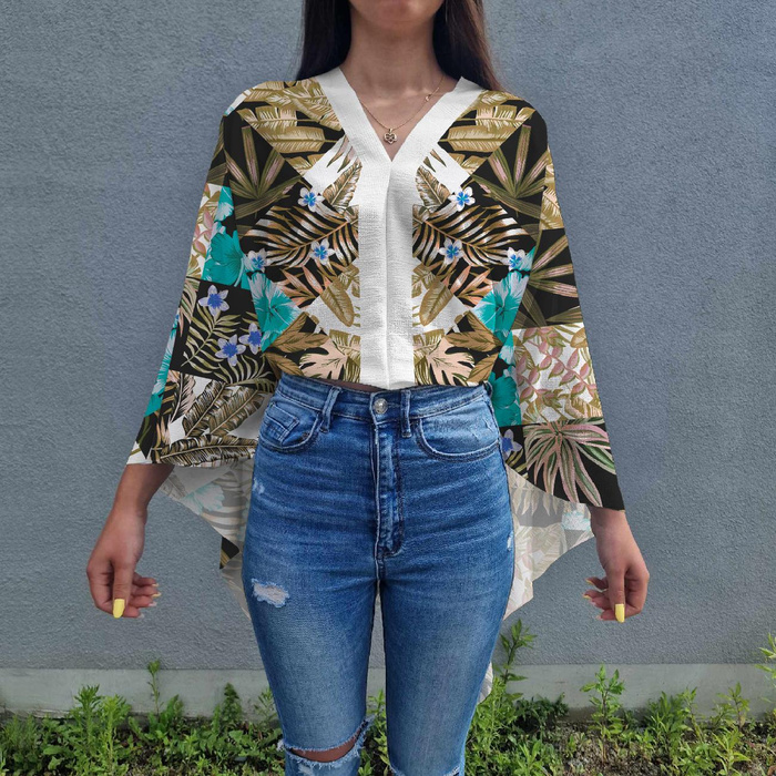 PAREO - TROPICAL CHECK / golden - sewing set