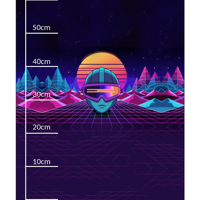 NEON GALAXY WZ.10 - PANEL (60cm x 50cm) light brushed knitwear
