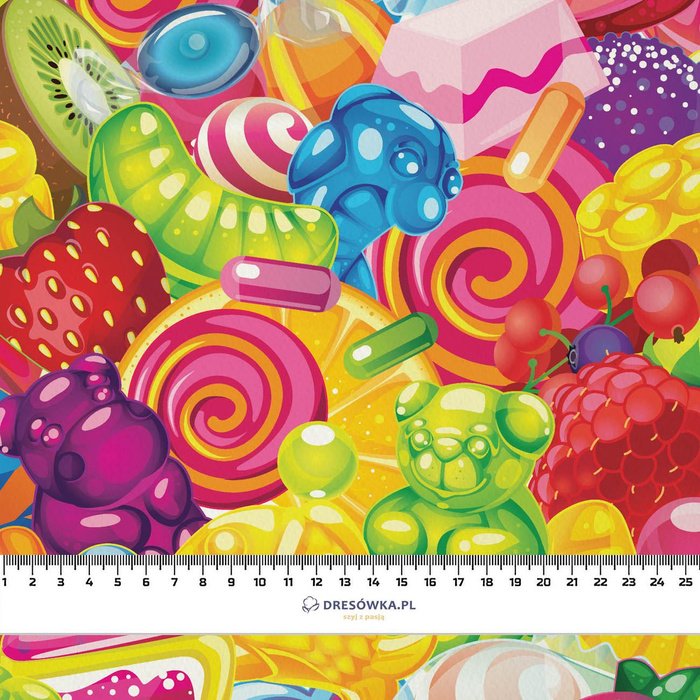 GUMMIBONBONS - French Terry mit Elasthan
