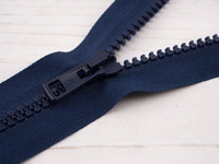 Kostěný zip 30cm dělitelný - navy B-19