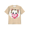 2-PACK - KID’S T-SHIRT - SWEET CATS pat. 5 - sewing set (116/122)