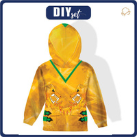 BLUZA ZŁOTEGO NINJA - dzianina pętelkowa (110/116)