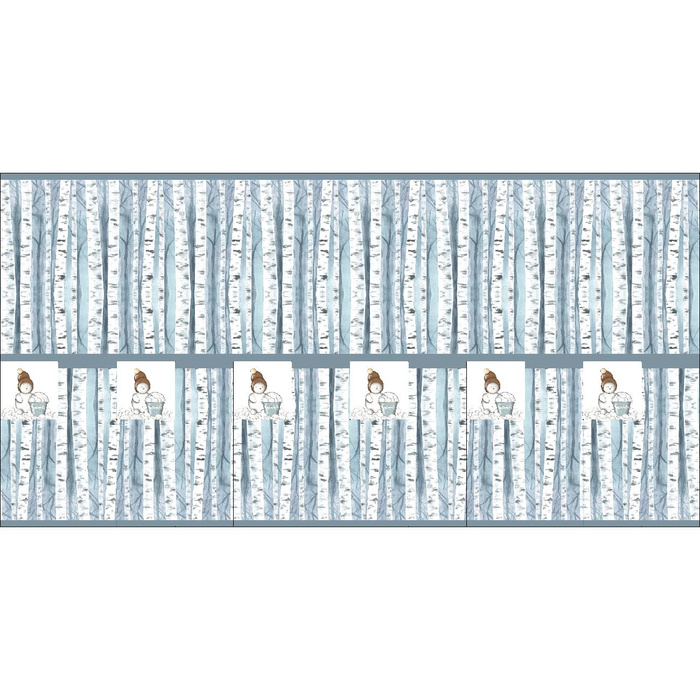 NAPKINS AND RUNNER - SNOWMAN - sewing set