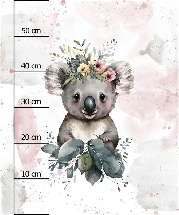 BABY KOALA - PANEL (60cm x 50cm) SINGLE JERSEY