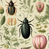 Botanical wz.2 - Woven Fabric for tablecloths