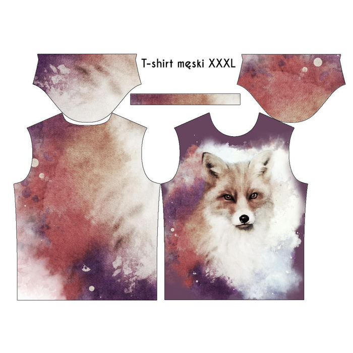 MEN’S T-SHIRT - FOX / sepia - single jersey S