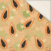 PAPAYA ORANGE - Slub Weave