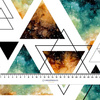 TRIANGLES / galactic journey - Hydrophobic brushed knit