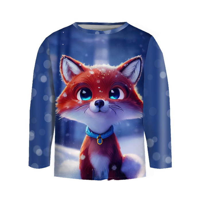 Longsleeve - ANIMATED FOX - sewing set (134/140)