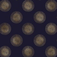 GOLDEN COMPASSES (GOLDEN OCEAN) / black - Waterproof woven fabric