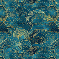 By the Sea Wz. 14 - Waterproof woven fabric