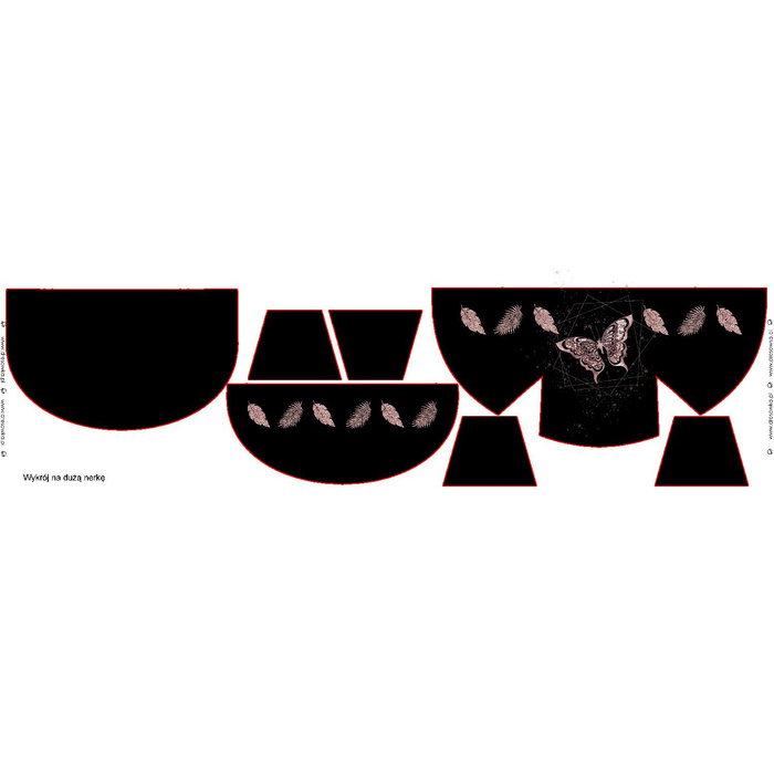 MOTÝL / KOSOČTVERCE (BROKÁTOVÍ MOTÝLI) - Sada ledvinka - malý