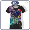 T-SHIRT DAMSKI - WATERCOLOR SPIDER - zestaw do uszycia XXXL
