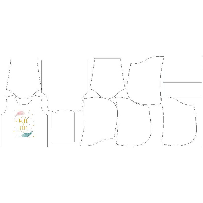 KINDER HOODIE (ALEX) - PASTELL-FEDERN (WILD & FREE) - Nähset