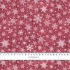 SNOWFLAKES PAT. 2 / ACID WASH MAROON  - Woven Fabric for tablecloths