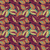 PURPUROWE LIŚCIE (VINTAGE) - tkanina wodoodporna