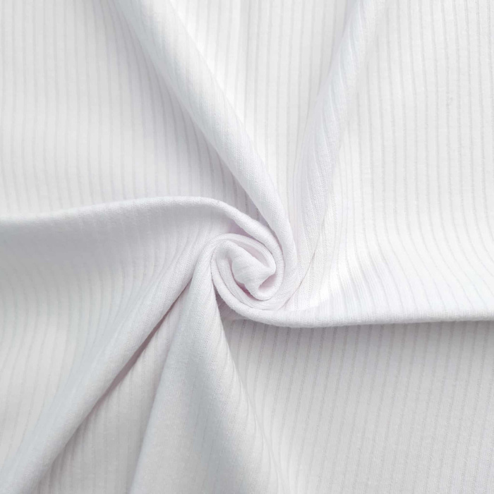 Ribbed Knit HARMONIA 260g - WHITE  (D-01)