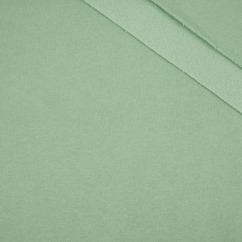 D-45 tlumená mentolová - silná teplákovina počesaná D300