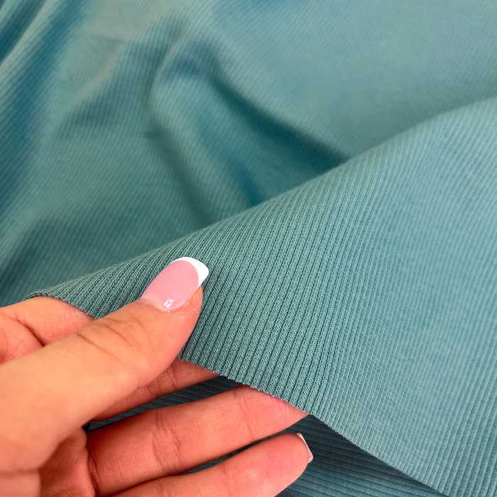  Rib Jersey fabric Unicolour - SKY BLUE (D-171)   