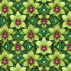 Stained Garden wz. 4 (FLOWERS) - Nylonstoff PUMI