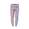 GIRLS THERMO LEGGINGS (DORA) - NEON SNAKE'S SKIN PAT.1 - sewing set 116