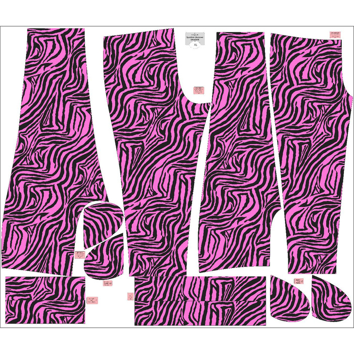 JOGGERY DAMSKIE (NOEMI) - NEONOWA ZEBRA WZ. 1 - zestaw do uszycia M