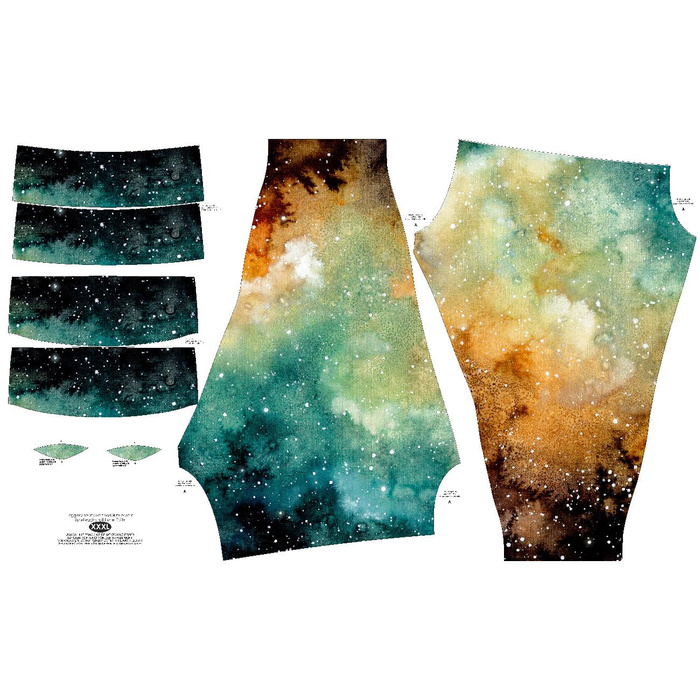 SPORTS LEGGINGS - GALACTIC JOURNEY - XXL