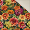 FLOWERS PAPAYA ORANGE WZ. 4 - Polster- Velours