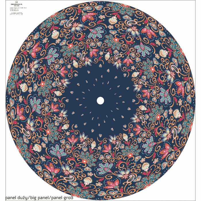 Circle skirt panel - FLOWERS WZ.2