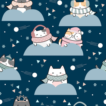 WINTER CATS WZ. 1 - light brushed knitwear