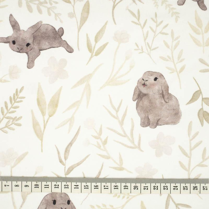 GREY BUNNIES pat. 1 (PASTEL BUNNIES)