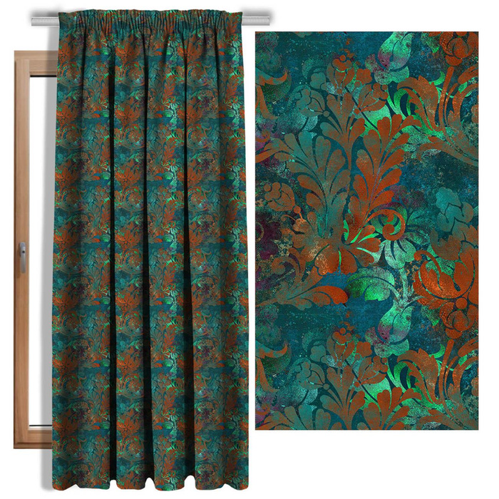 FLORAL WZ. 4- single jersey z elastanem ITY