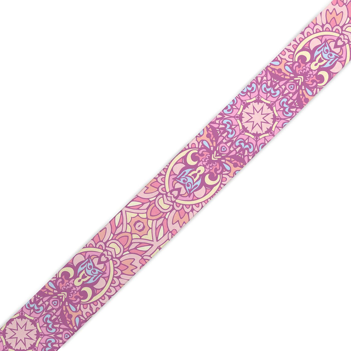 Smooth tape - COLORFUL MANDALA pat. 2 / Choice of sizes